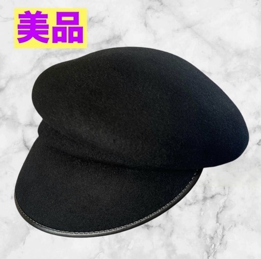 【美品】フェルトキャスケット❤ブラック　レディース　帽子