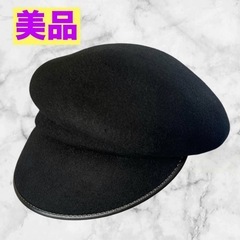 【美品】フェルトキャスケット❤ブラック　レディース　帽子