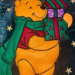 クリスマス　プーさん　ソックス型オーナメントの画像