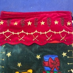 クリスマス　プーさん　ソックス型オーナメントの画像