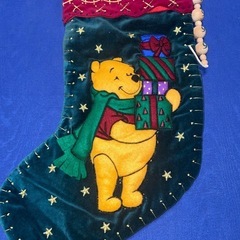 クリスマス　プーさん　ソックス型オーナメント