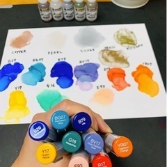 1,000⇨500円アルコールインクアートセットの画像