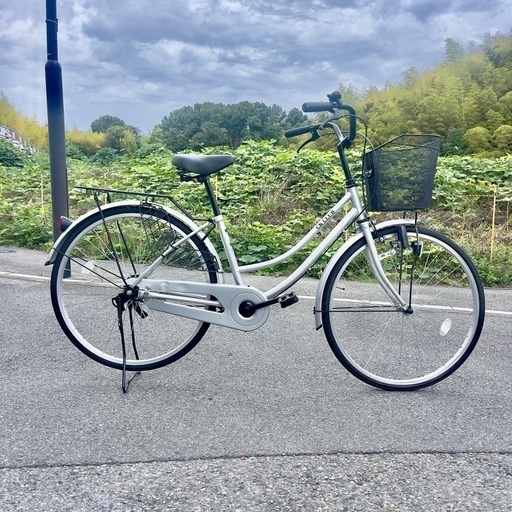 お買い得美品♥26インチ　 自転車シルバー
