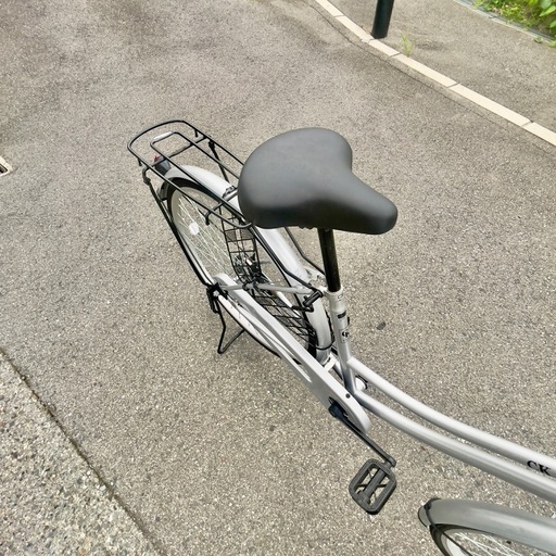 お買い得美品♥26インチ　 自転車シルバー