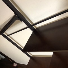 突っ張り型キャットタワー ダークブラウンの画像