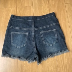 マタニティ用　デニムショートパンツの画像