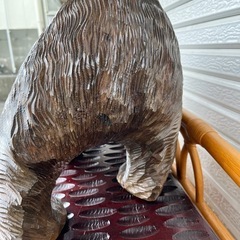 木彫り　熊の画像