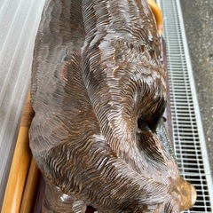 木彫り　熊の画像