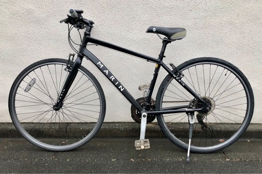 クロスバイク　黒艶消し２４段ギア クロスバイク 黒艶消し24段ギア