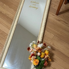 結婚式　ウェルカムミラー　アンティーク　姿見　全身鏡