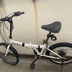 折りたたみ自転車/パンク中