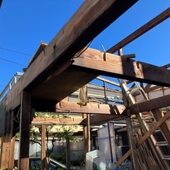 薪ストーブに　廃材もらっての画像