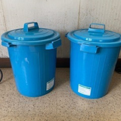 蓋付き　45L 大型ポリバケツ　2個セット