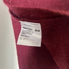 ユニクロ　ヒートテックマフラー(赤)の画像