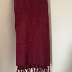 ユニクロ　ヒートテックマフラー(赤)