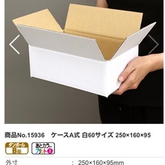 60サイズ 未使用配送用ダンボール平型 x 250枚 
