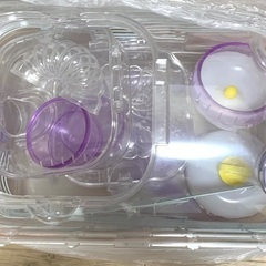 美品　2個セット　ルックルック　ハウス　おうち　　フォーチュン　 ハムスター バイオレット　紫　ケージ　45cm ロボロフスキー　ハムスター　の画像