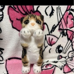 猫のぬいぐるみ二個セットの画像