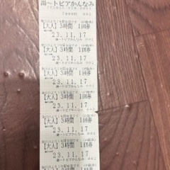 チケット　湯ーとぴあかんなみ