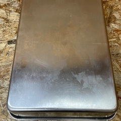 (s6742) ステンレス バット 8枚取 角バット 18-8 調理器具 厨房用品 店舗用 業務用 中古品の画像