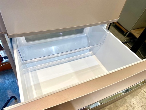三菱 3ドア 335L 冷蔵庫 中古 家電 買取 シャンパンピンク 自動製氷機能付き