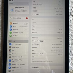 iPad 第10世代10.9インチ A2696  Wi-Fi-cell ６４GB バッテリー８８％　03の画像