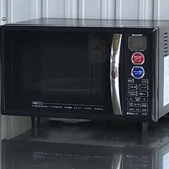 E492◇シャープ 電子レンジ オーブン機能付◇15L◇500W◇ターンテーブル◇2015年製◇RE-S5C-Bの画像