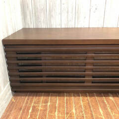 ss6896 テレビボード ダークブラウン 幅150cm 木製 格子 和テイスト