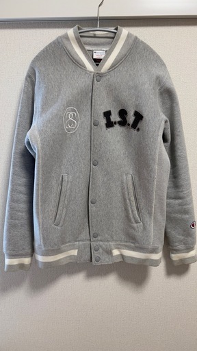 【激レア・限定コラボ】Stüssy × Champion スタジャン グレー M