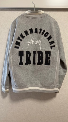 【激レア・限定コラボ】Stüssy × Champion スタジャン グレー M