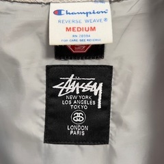 【激レア・限定コラボ】Stüssy × Champion スタジャン グレー Mの画像