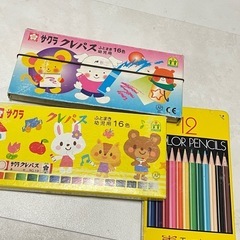 中古🌈サクラ クレパス 2点＆カラーペンシル 1本無し