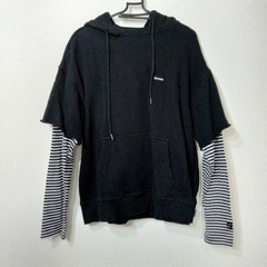 COVERNAT カバーナット　レイヤードパーカー