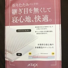 アテックス　収納式　電動ベッド　約半年のみ使用　電動リクライニング　介護などにもの画像