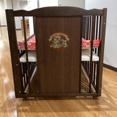 ベビーベッド【町田市再生家具】241908の画像