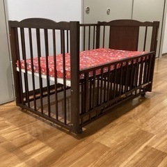 ベビーベッド【町田市再生家具】241908の画像