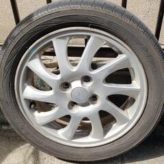 値下げはしません！　165/55R15　75V　タイヤ付アルミホイール4本の画像