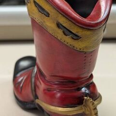 ☆陶器製ブーツ型小物入れ　ギフトクラフト　未使用・中古品　の画像