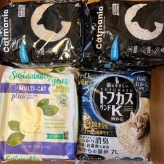 猫砂　ベントナイト　豆腐カス　植物性の画像