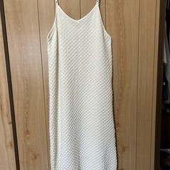 【新品】キャミワンピ　ホワイト　Lサイズ