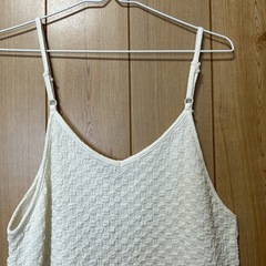【新品】キャミワンピ　ホワイト　Lサイズの画像