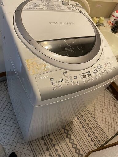 10月28日まで 洗濯機 東芝 乾燥機付き縦型 8kg AW-80VM 2013年製