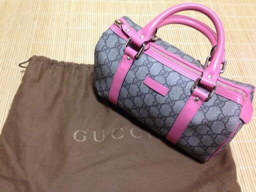 GUCCI ミニボストンバック ピンク