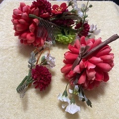 成人式　着物髪飾りの画像