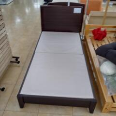 ★ジモティ割あり★  シングルベッド ダークブラウン H85×D...