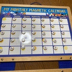 アメリカ製　マグネットカレンダーの画像