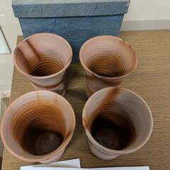 備前焼 コップ ビアカップ 食器 備前焼工房王子の画像