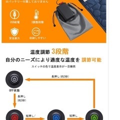 電熱マットアウトドア　車中泊の画像
