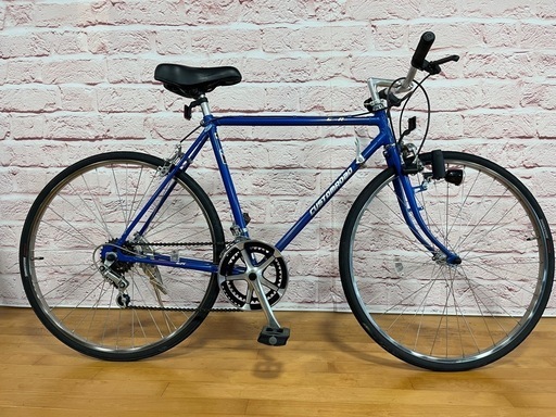 【完売御礼】【整備済/フレーム新古品】安定感のあるクロスバイク520mm カスタムロード 青色 <自転車のオオムラ 静岡店>