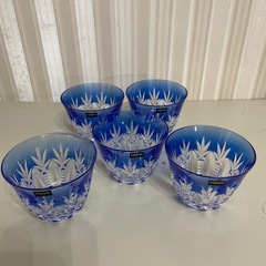 新品未使用　HOYA CRYSTAL ホーヤクリスタル　グ切子ラス5客セットの画像
